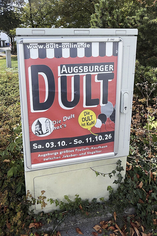 Moskito-Plakat der Augsburger Dult